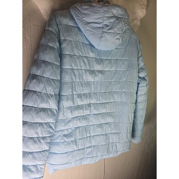 Thereabouts Puffer Jacket Coat Womens 2X 18 - 20 Sky Blue Winter Fall Ski Snow - Picture 6 of 8